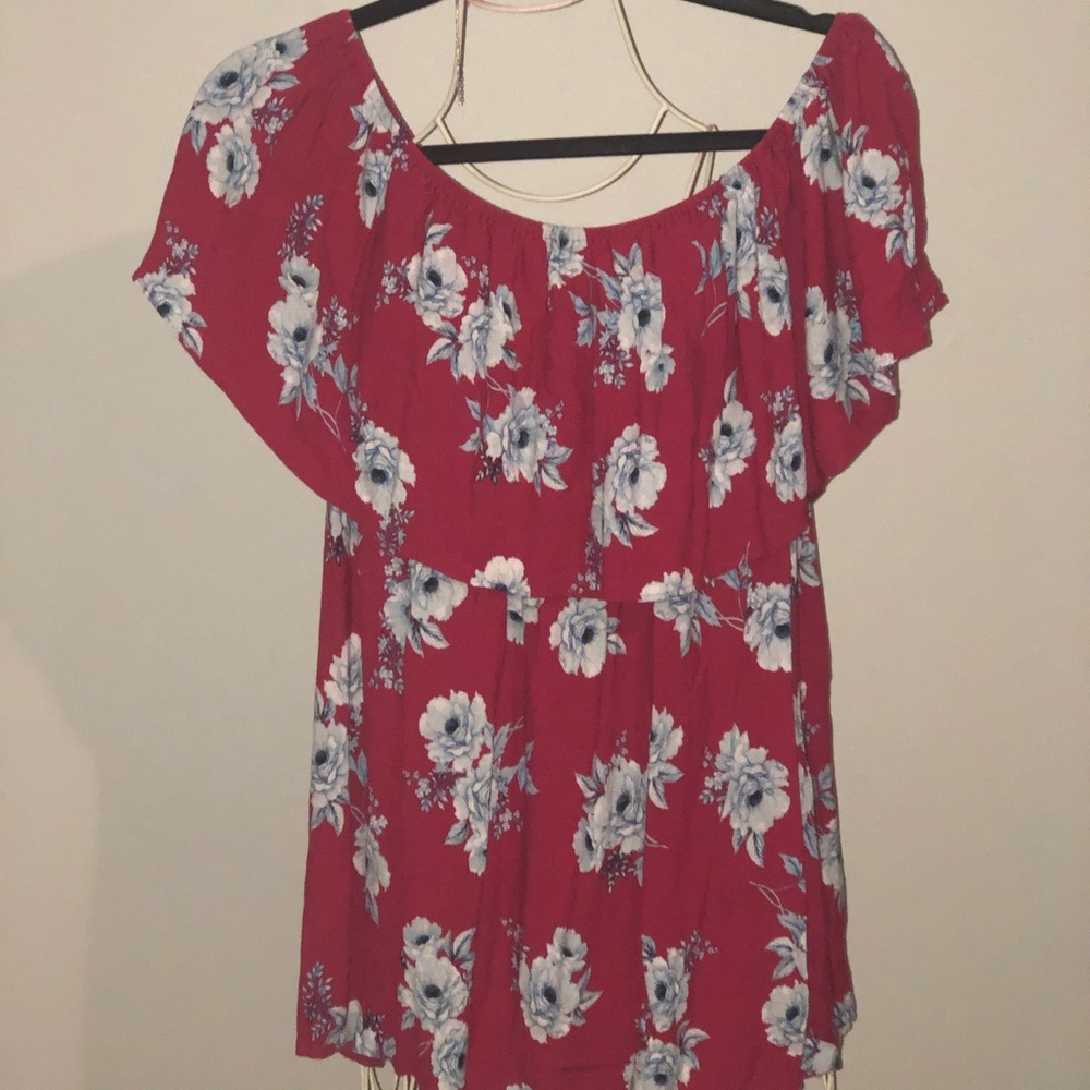 Off Shoulder Floral Top